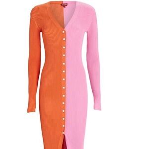 Staud shoko colorblock dress NWT